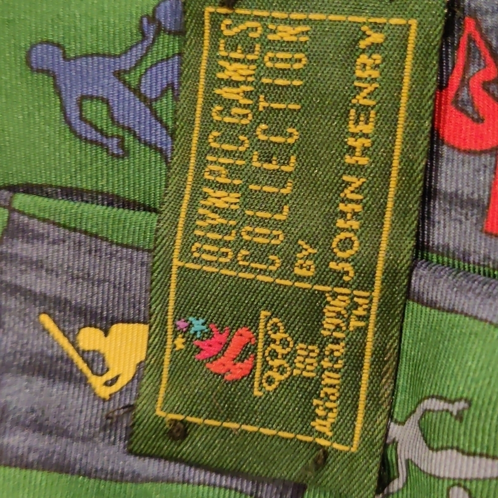 Men's 100% Silk  Vintage Olympic Games Tie - Picture 6 of 6